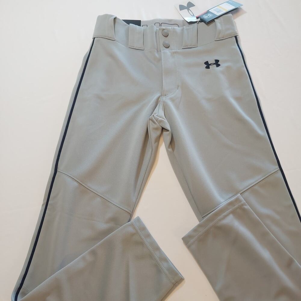 Under Armour Softball‎ Baseball Pants Youth Size Medium YMD HeatGear Grey NWT